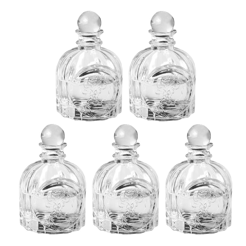Home Fragrance Diffuser - 5Sets Fragrance Bottles Transparent French Style