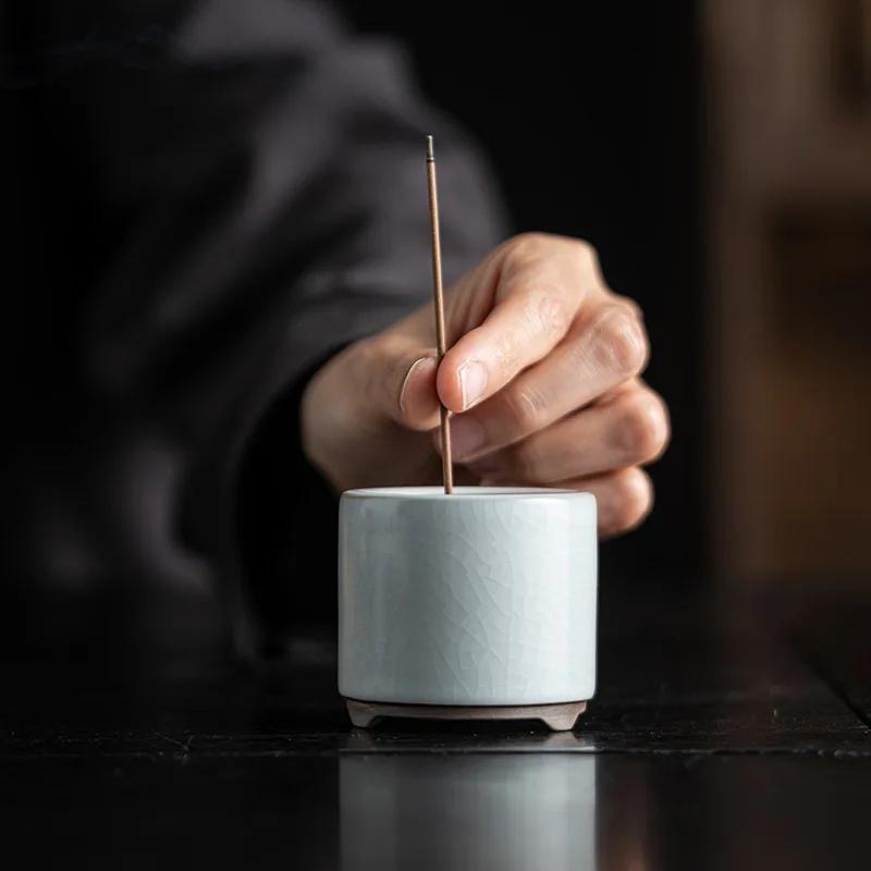 Home Fragrance Incense Sticks - 1PC Vintage Ceramic Incense Burner Zen