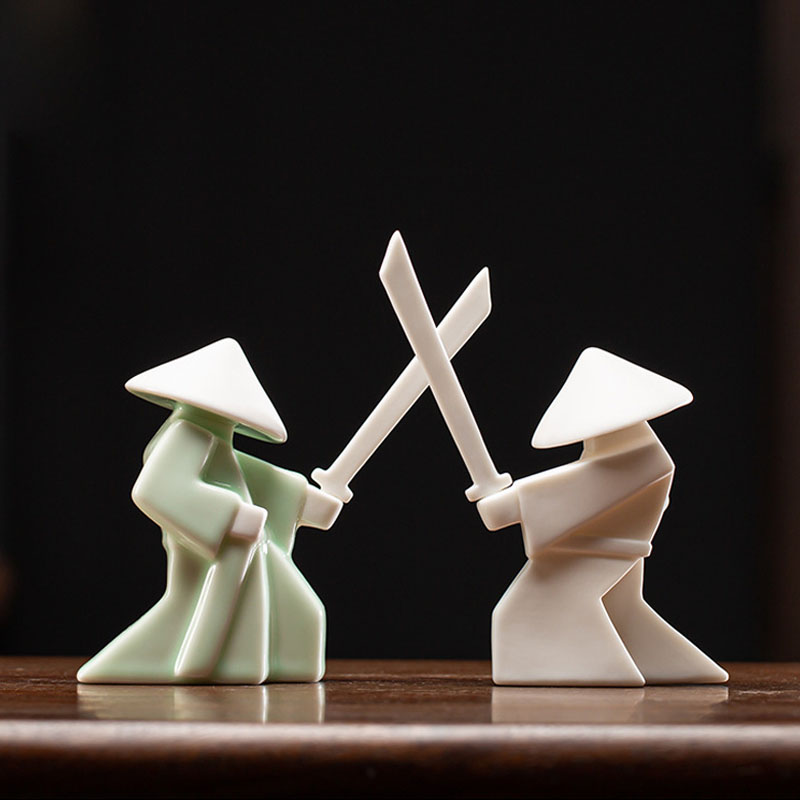 Home Fragrance Incense Sticks - Swordsman Chivalrous Expert Ceramic Samurai Knight