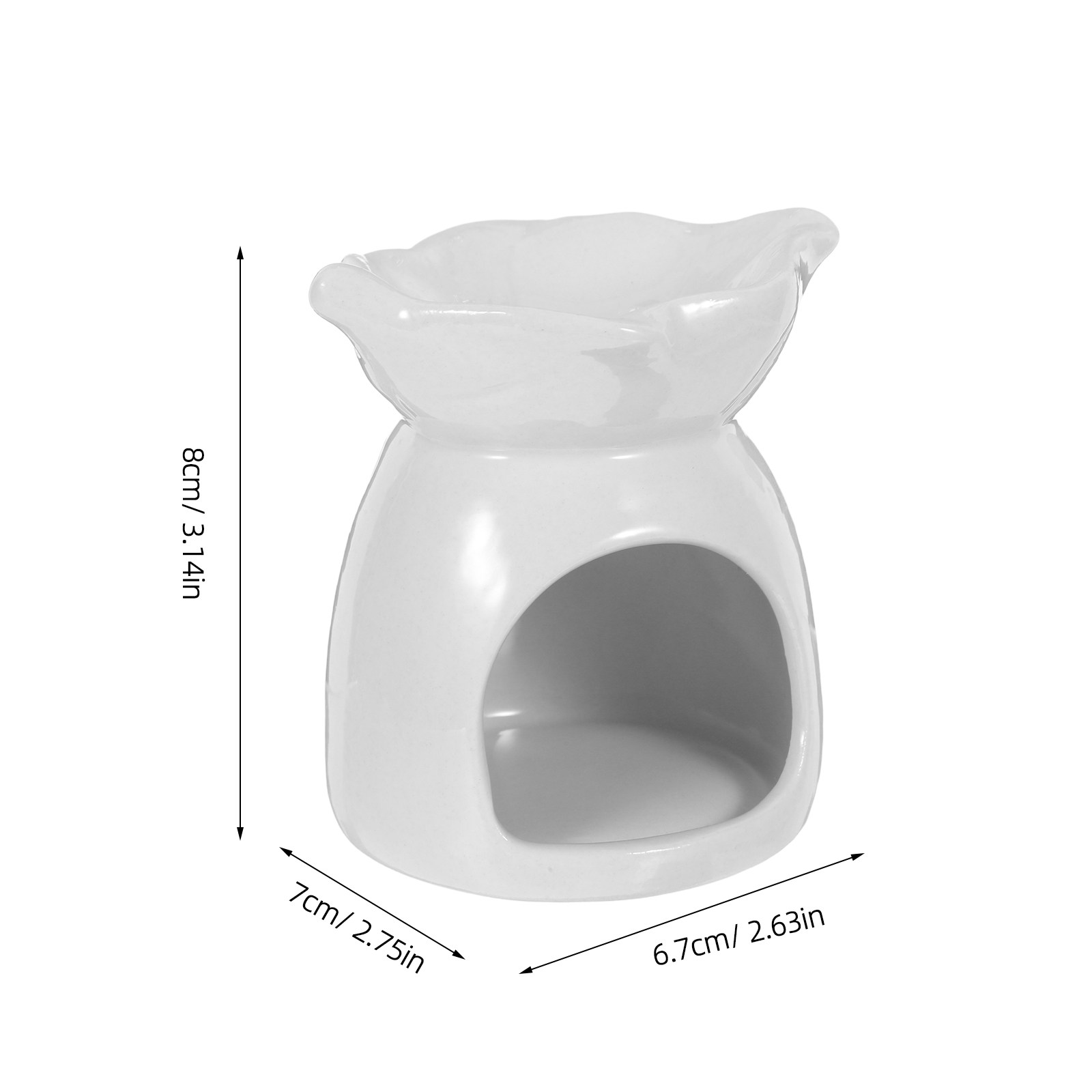 Ceramic Holder Elegant Leaf-Sh - Home Fragrance Diffuser recension och pris