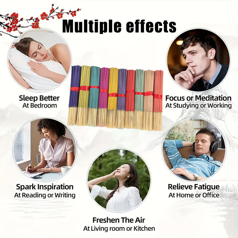 7 Sets of 350/700 Incense Stic - Home Fragrance Jasmine & Yuzu Porcelain Diffuser recension och pris