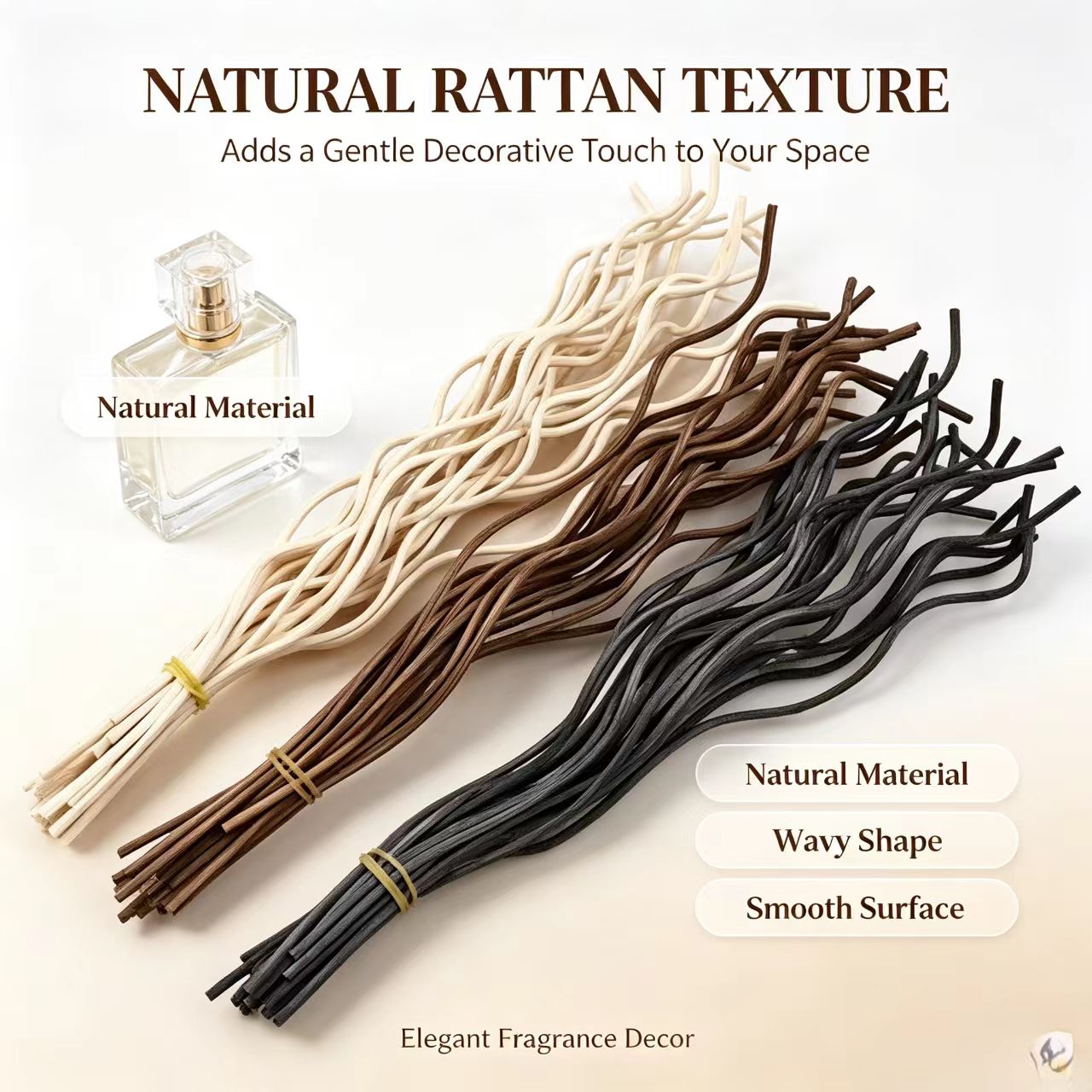 20Pcs Long Wavy Rattan Reed Di - Home Fragrance Premium recension och pris