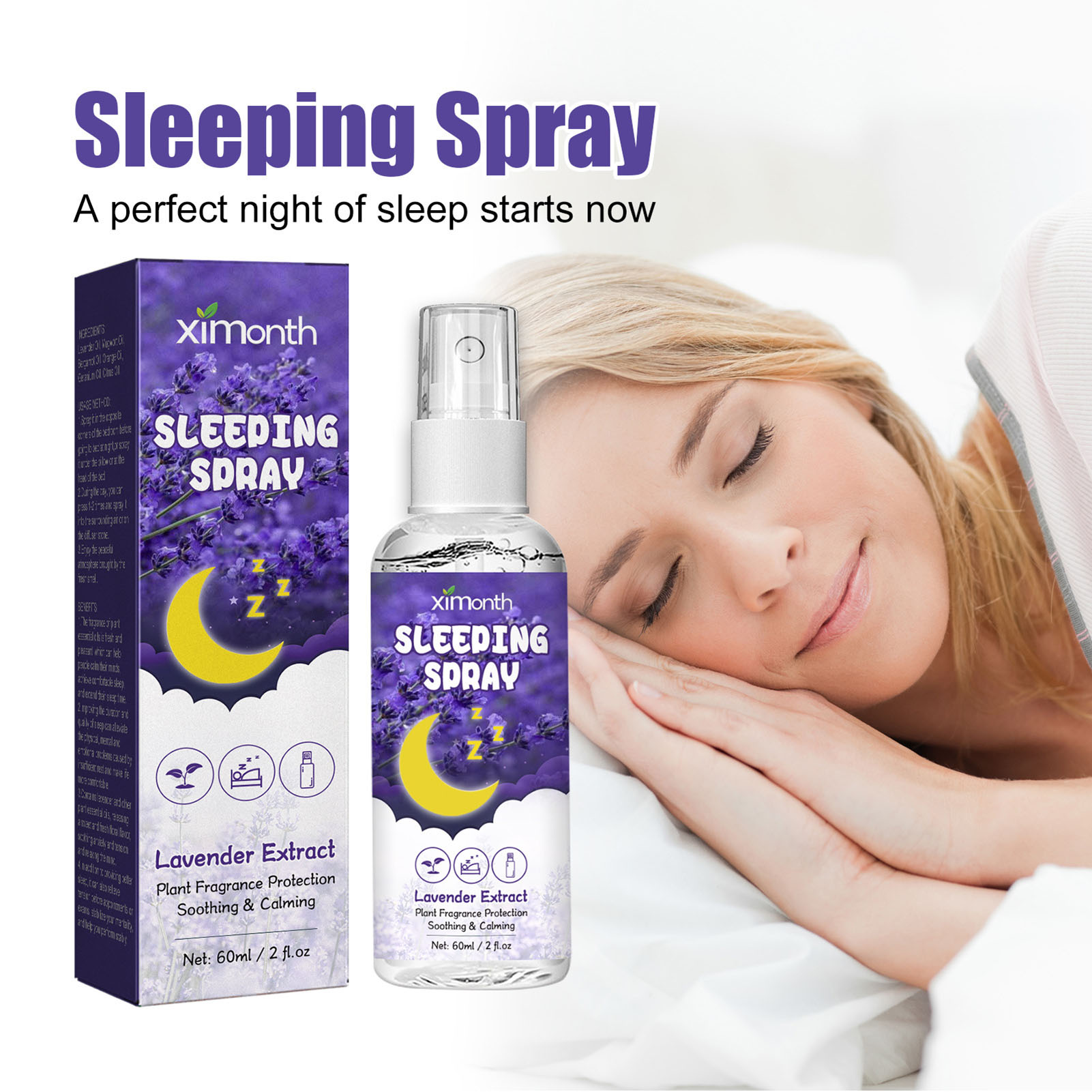 60ml Bedtime Calming Lavender  - Lavender Pillow Spray recension och pris