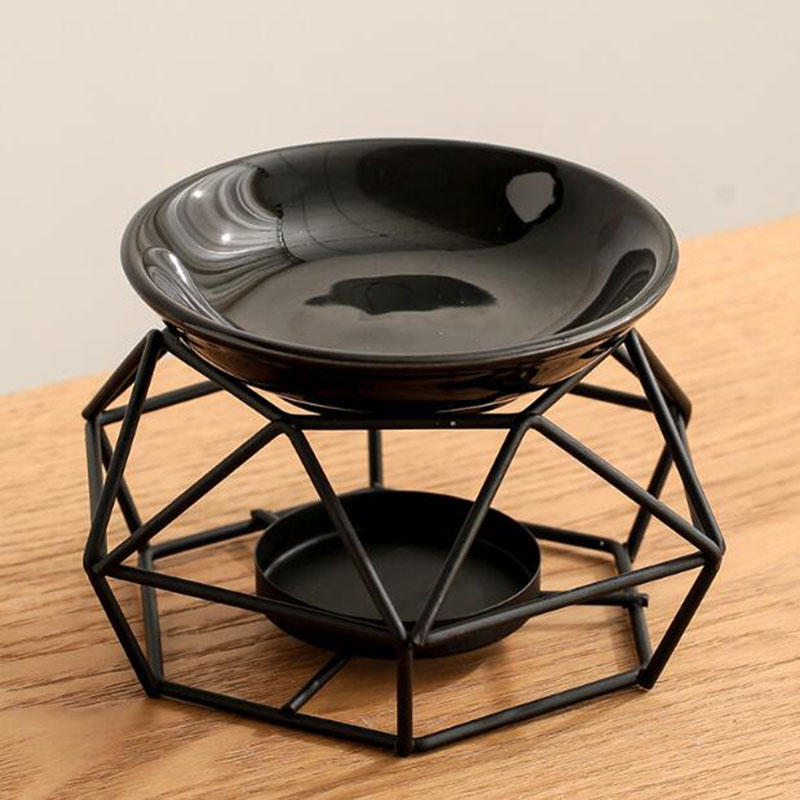 Ceramic Bowl Iron Rack Black C - Home Fragrance Oils For Oil Burners recension och pris