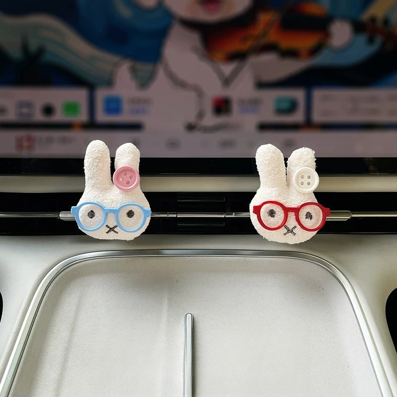 Cute Rabbit with Glasses Car A - Car Vent Diffuser recension och pris