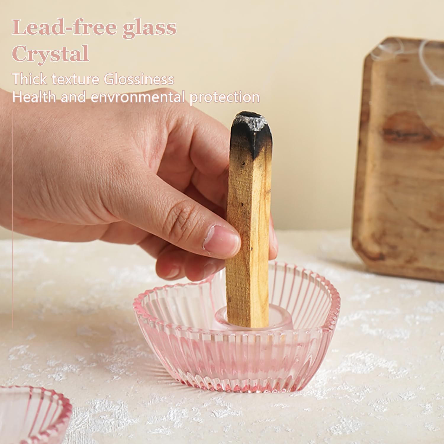 Glass Palo Santo Holder Incens - Home Fragrance Incense Sticks recension och pris
